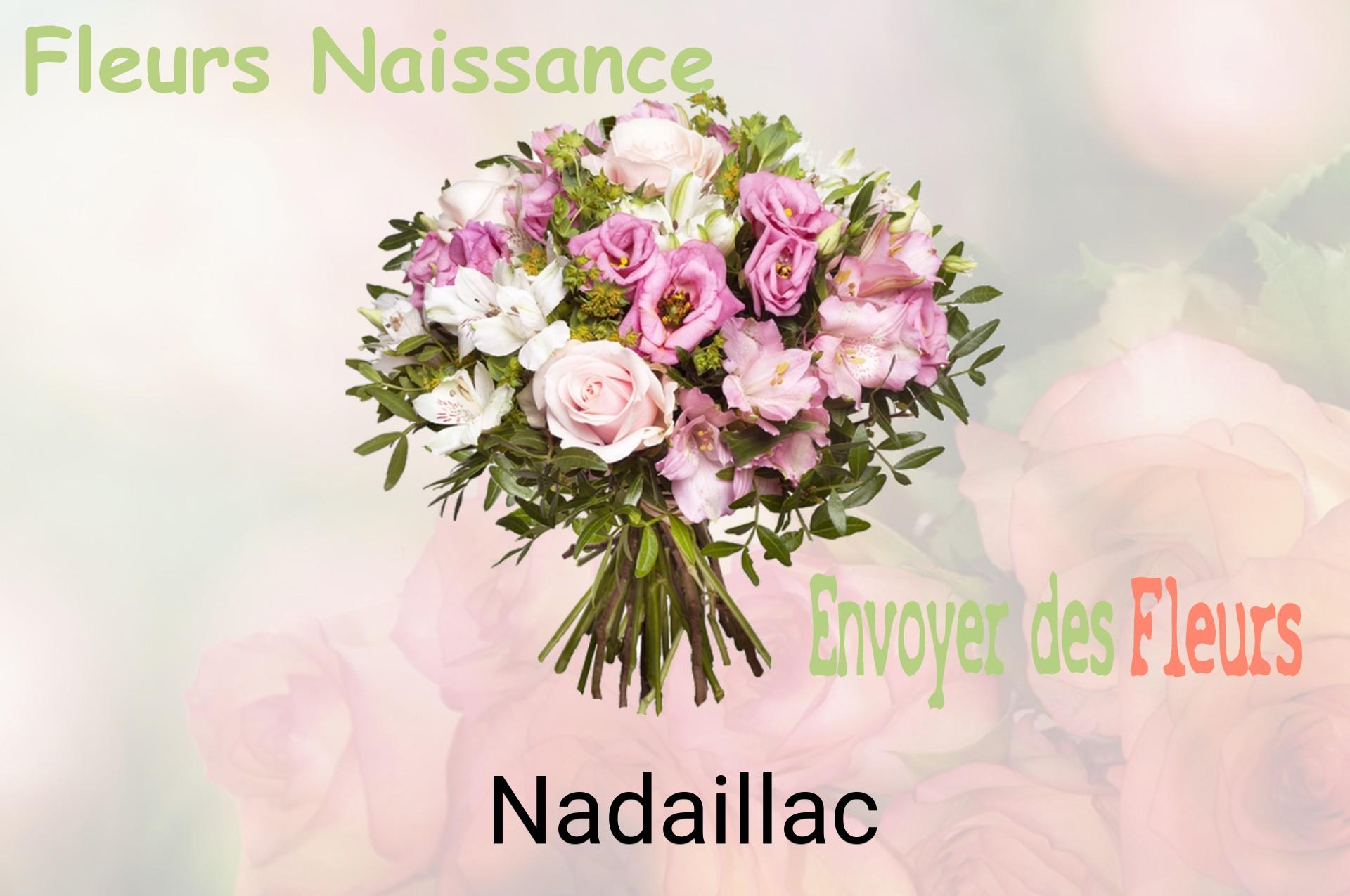 Bouquet de fleurs de naissance livré à Nadaillac